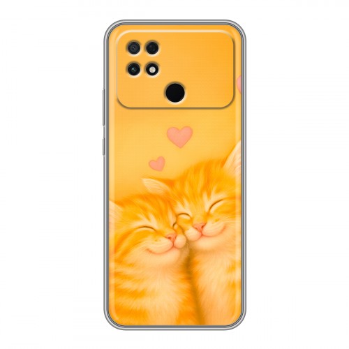 Дизайнерский силиконовый чехол для Xiaomi Poco C40 Милые котята