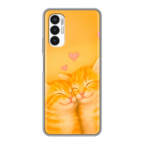 Дизайнерский силиконовый чехол для Tecno Pova 3 Милые котята