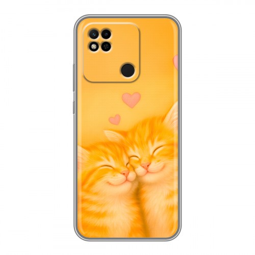 Дизайнерский силиконовый чехол для Xiaomi Redmi 10A Милые котята