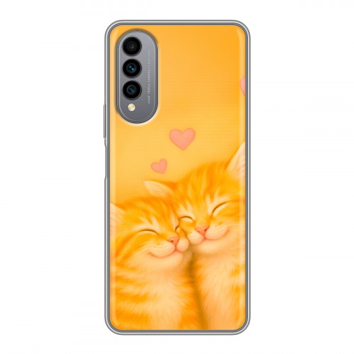 Дизайнерский силиконовый чехол для Wiko T50 Милые котята