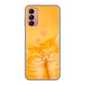 Дизайнерский силиконовый чехол для Samsung Galaxy A04s Милые котята