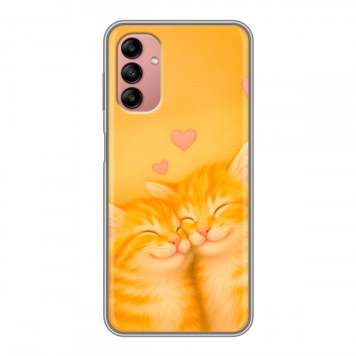 Дизайнерский силиконовый чехол для Samsung Galaxy A04s Милые котята