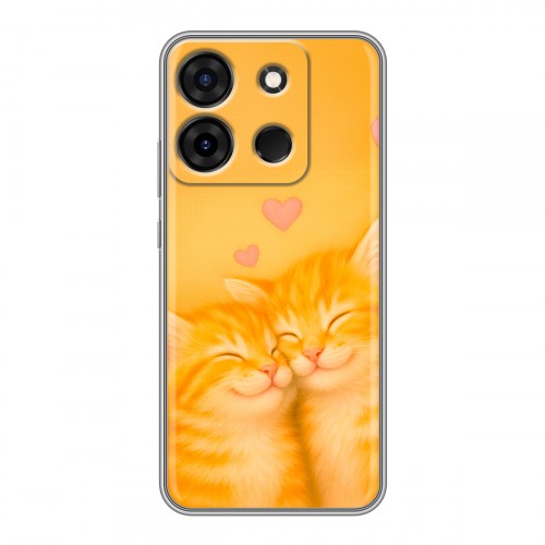 Дизайнерский силиконовый чехол для Infinix Smart 7 Милые котята