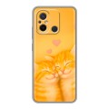 Дизайнерский силиконовый чехол для Xiaomi RedMi 12C Милые котята