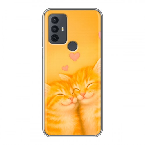 Дизайнерский силиконовый чехол для TCL 30E Милые котята