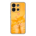 Дизайнерский силиконовый чехол для Itel A60s Милые котята