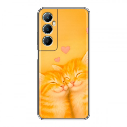 Дизайнерский силиконовый чехол для Realme C65 Милые котята