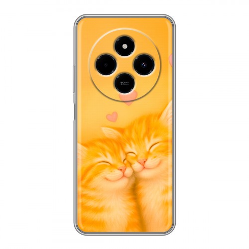 Дизайнерский силиконовый чехол для Xiaomi RedMi 14C Милые котята