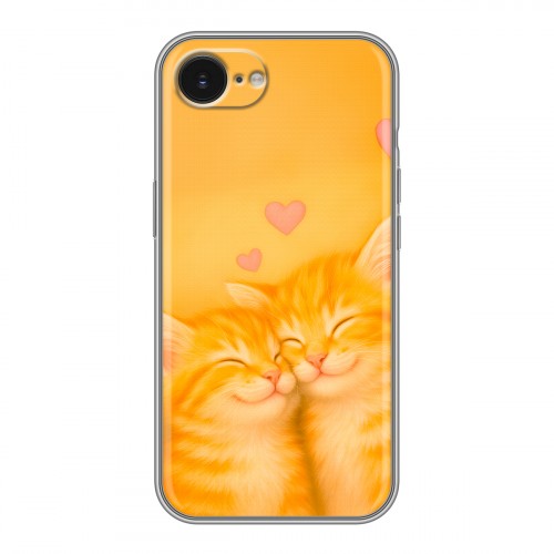 Дизайнерский силиконовый чехол для Iphone 16e Милые котята