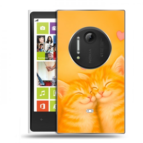 Дизайнерский силиконовый чехол для Nokia Lumia 1020 Милые котята