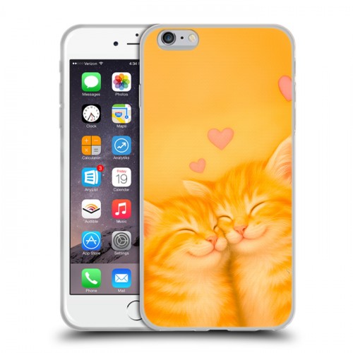 Дизайнерский силиконовый чехол для Iphone 6 Plus/6s Plus Милые котята