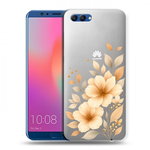 Полупрозрачный дизайнерский пластиковый чехол для Huawei Honor View 10 для девушки
