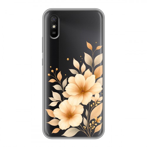 Полупрозрачный дизайнерский силиконовый чехол для Xiaomi RedMi 9A для девушки