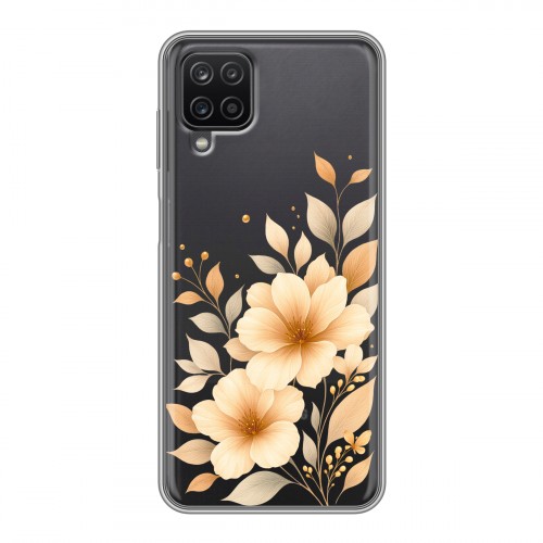 Полупрозрачный дизайнерский пластиковый чехол для Samsung Galaxy A12 для девушки