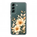 Полупрозрачный дизайнерский силиконовый чехол для Samsung Galaxy S22 для девушки