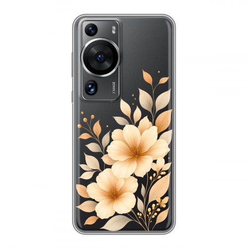 Полупрозрачный дизайнерский пластиковый чехол для Huawei P60 для девушки