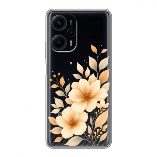 Полупрозрачный дизайнерский силиконовый чехол для XIaomi Poco F5 для девушки