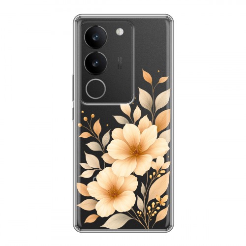 Полупрозрачный дизайнерский силиконовый чехол для Vivo S17 для девушки