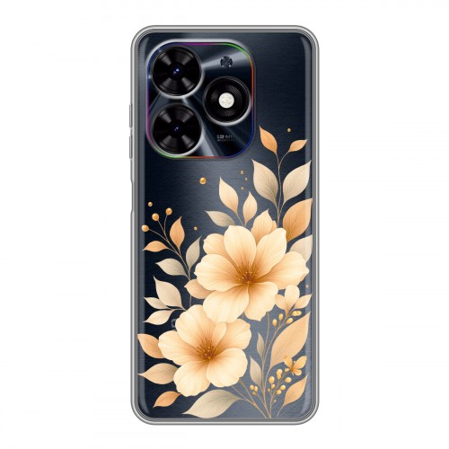 Полупрозрачный дизайнерский пластиковый чехол для Tecno Spark Go 2024 для девушки