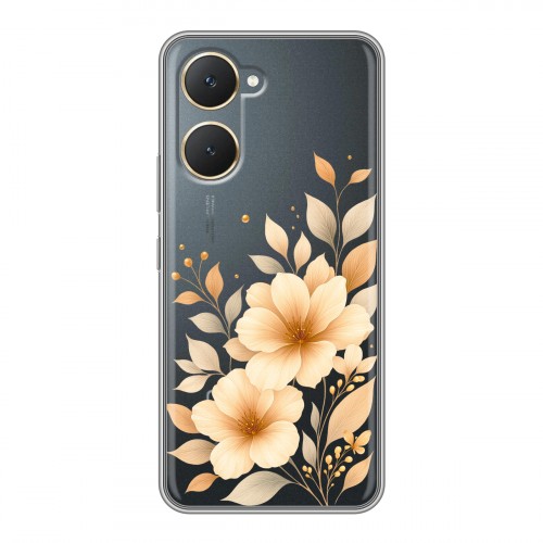 Полупрозрачный дизайнерский пластиковый чехол для Vivo Y03 для девушки