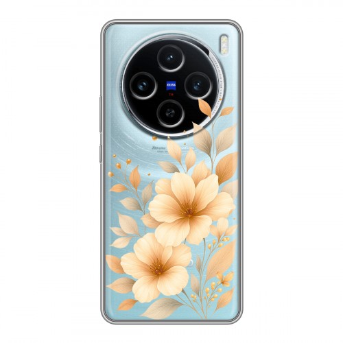 Полупрозрачный дизайнерский силиконовый чехол для Vivo X100 для девушки