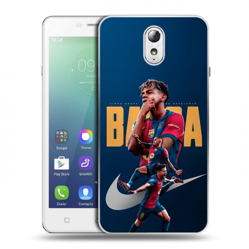 Дизайнерский силиконовый чехол для Lenovo Vibe P1m Барселона Barca Yamal 