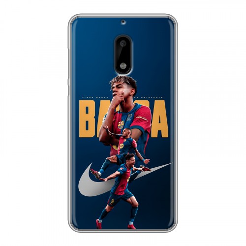 Дизайнерский пластиковый чехол для Nokia 6 Барселона Barca Yamal 