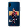 Дизайнерский силиконовый чехол для Iphone x10 Барселона Barca Yamal 