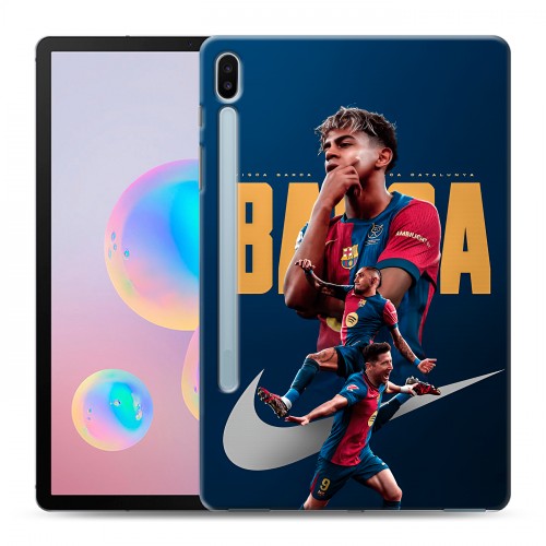 Дизайнерский силиконовый чехол для Samsung Galaxy Tab S6 Барселона Barca Yamal 