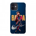 Дизайнерский силиконовый с усиленными углами чехол для Iphone 12 Mini Барселона Barca Yamal 