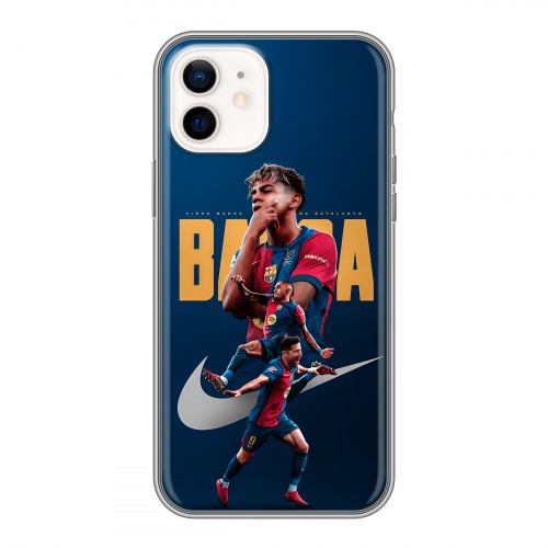 Дизайнерский силиконовый чехол для Iphone 12 Барселона Barca Yamal 