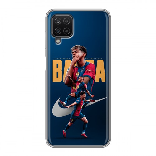 Дизайнерский силиконовый чехол для Samsung Galaxy A12 Барселона Barca Yamal 