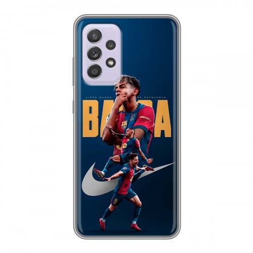 Дизайнерский силиконовый чехол для Samsung Galaxy A52 Барселона Barca Yamal 