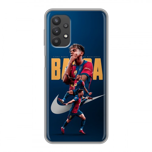 Дизайнерский силиконовый чехол для Samsung Galaxy A32 Барселона Barca Yamal 