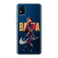 Дизайнерский силиконовый чехол для ZTE Blade A31 Барселона Barca Yamal 