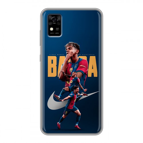 Дизайнерский силиконовый чехол для ZTE Blade A31 Барселона Barca Yamal 