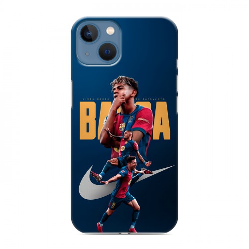 Дизайнерский силиконовый чехол для Iphone 13 Барселона Barca Yamal 