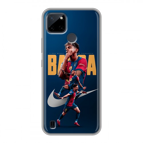 Дизайнерский силиконовый чехол для Realme C21Y Барселона Barca Yamal 