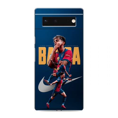 Дизайнерский силиконовый чехол для Google Pixel 6 Барселона Barca Yamal 