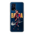 Дизайнерский силиконовый с усиленными углами чехол для OPPO A55 Барселона Barca Yamal 