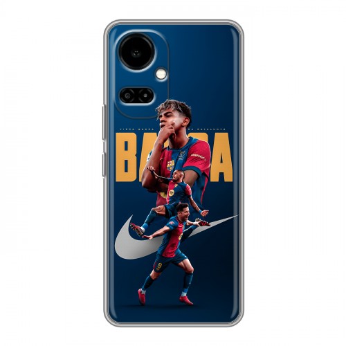 Дизайнерский силиконовый чехол для Tecno Camon 19 Барселона Barca Yamal 