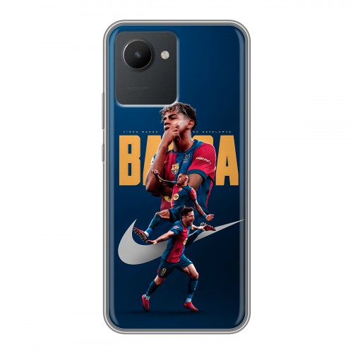 Дизайнерский силиконовый чехол для Realme C30 Барселона Barca Yamal 