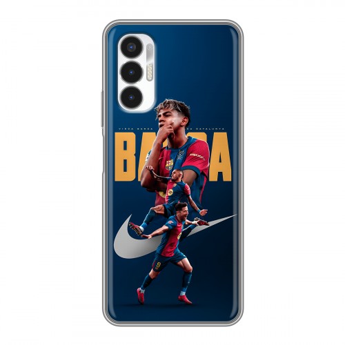 Дизайнерский силиконовый чехол для Tecno Pova 3 Барселона Barca Yamal 