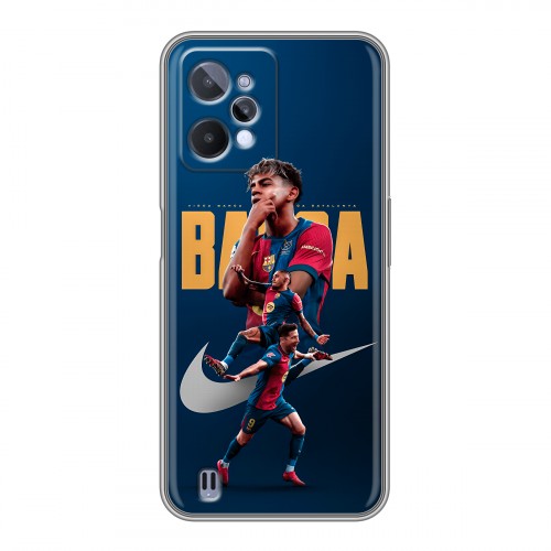 Дизайнерский силиконовый с усиленными углами чехол для Realme C31 Барселона Barca Yamal 