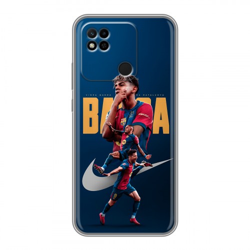 Дизайнерский силиконовый чехол для Xiaomi Redmi 10A Барселона Barca Yamal 