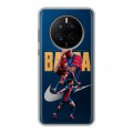 Дизайнерский силиконовый с усиленными углами чехол для Huawei Mate 50 Барселона Barca Yamal 
