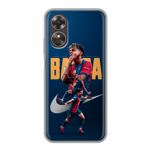 Дизайнерский силиконовый чехол для OPPO A17 Барселона Barca Yamal 