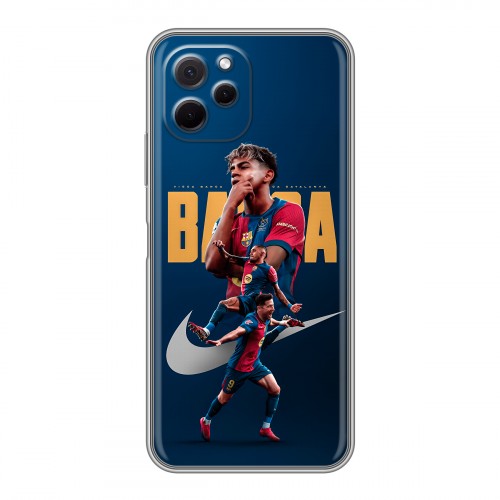 Дизайнерский силиконовый с усиленными углами чехол для Huawei Nova Y61 Барселона Barca Yamal 