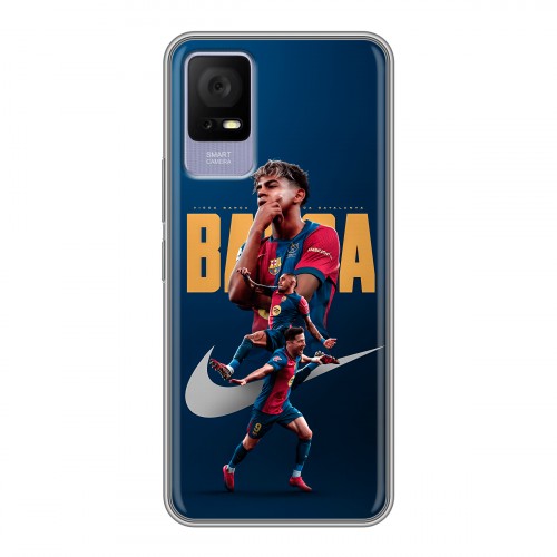 Дизайнерский силиконовый чехол для TCL 405 Барселона Barca Yamal 