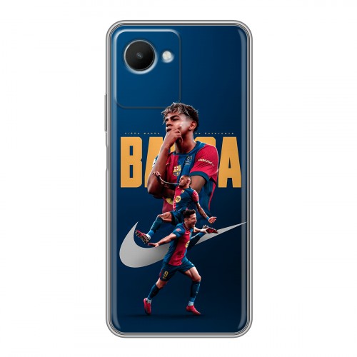 Дизайнерский силиконовый чехол для Realme C30s Барселона Barca Yamal 